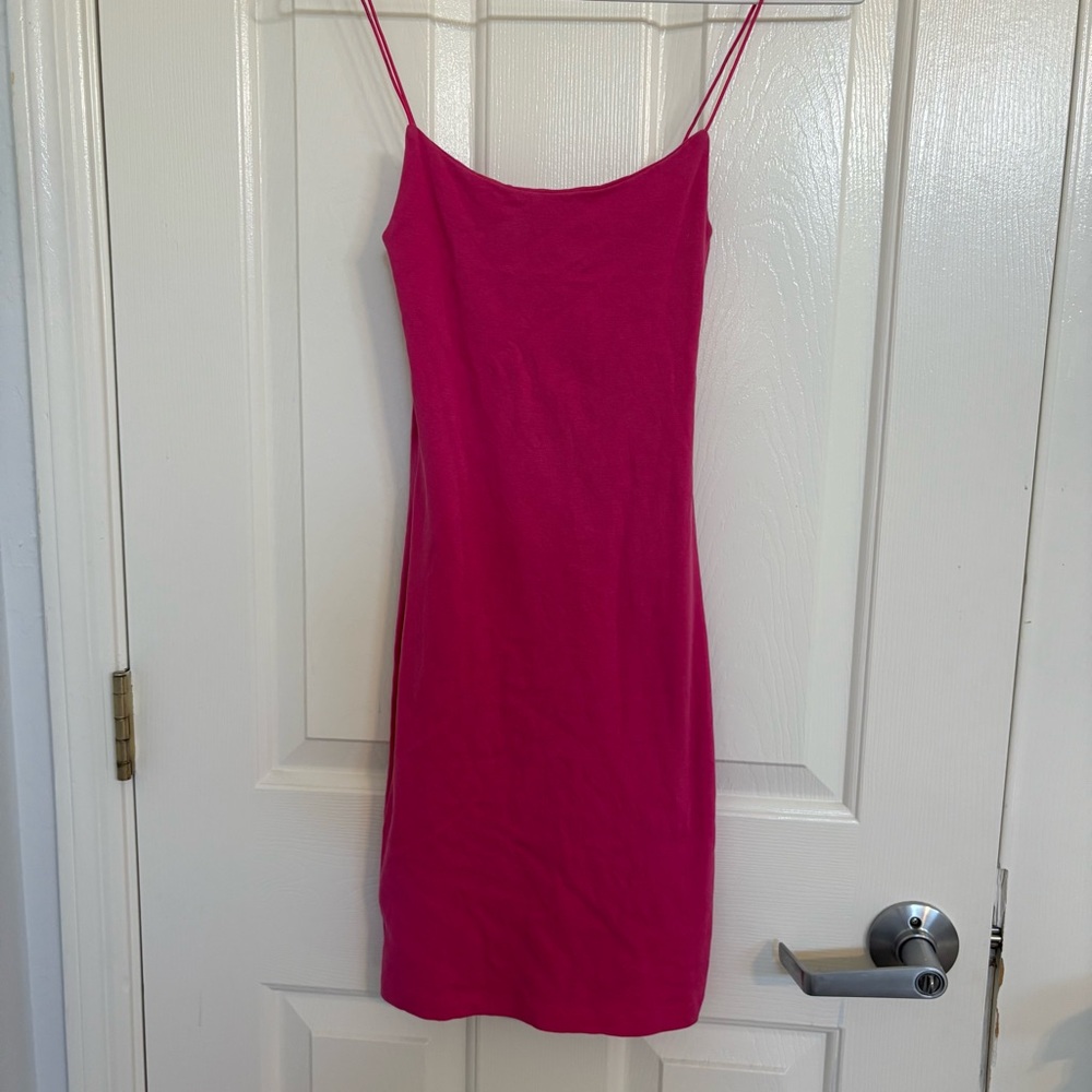 Zara Pink Spaghetti Strap Dress